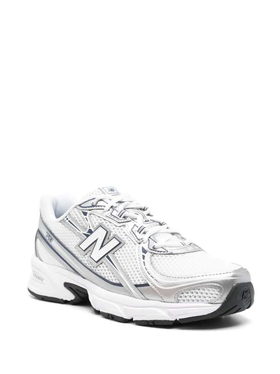 Sneakers New Balance albi din material textil - Img 2