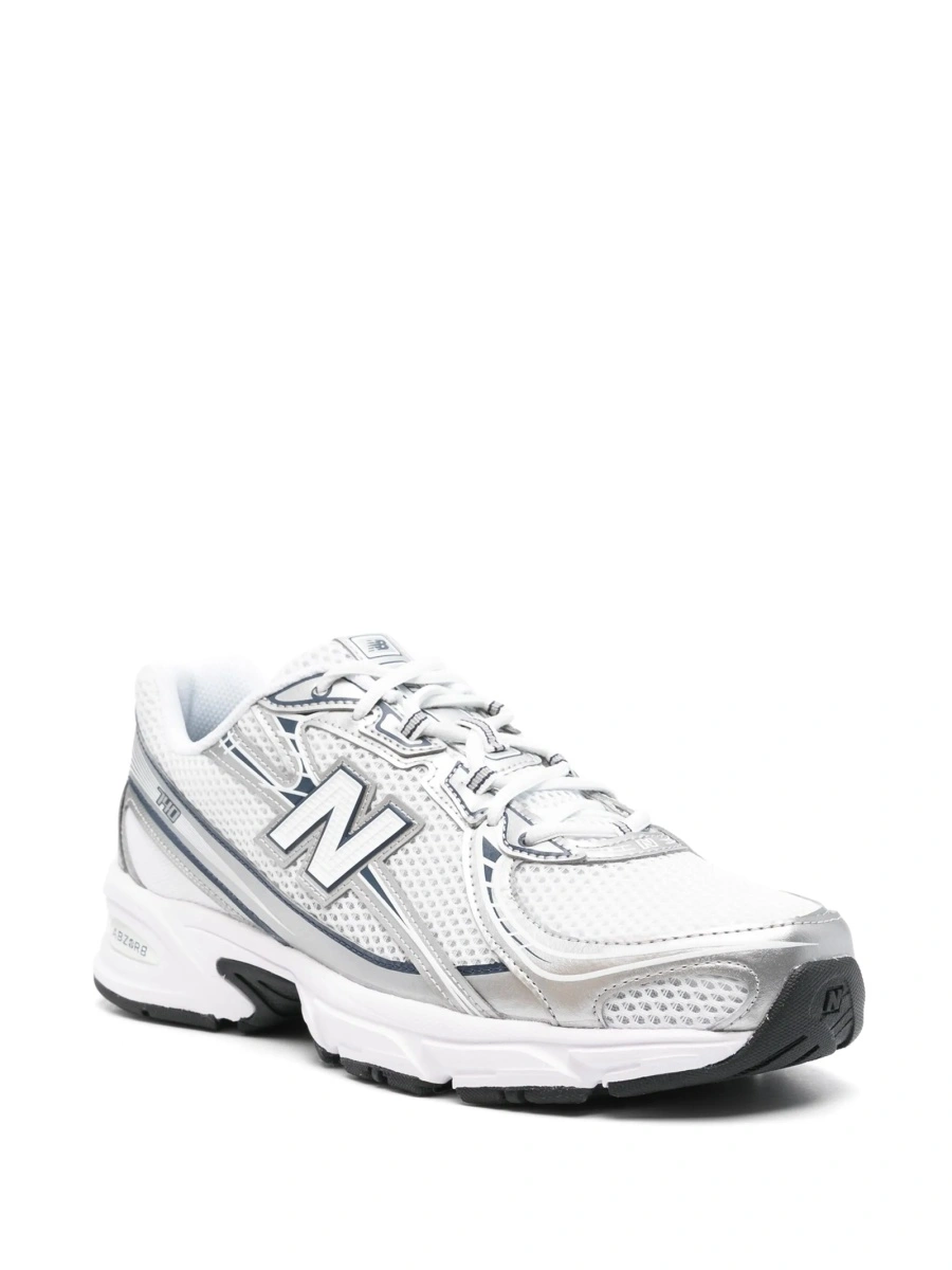 Sneakers New Balance albi din material textil - Img 2