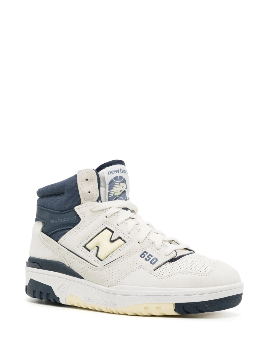 Sneakers New Balance albi din piele - Img 2