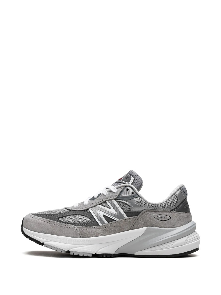 Sneakers New Balance gri din material textil si piele intoarsa - Img 5