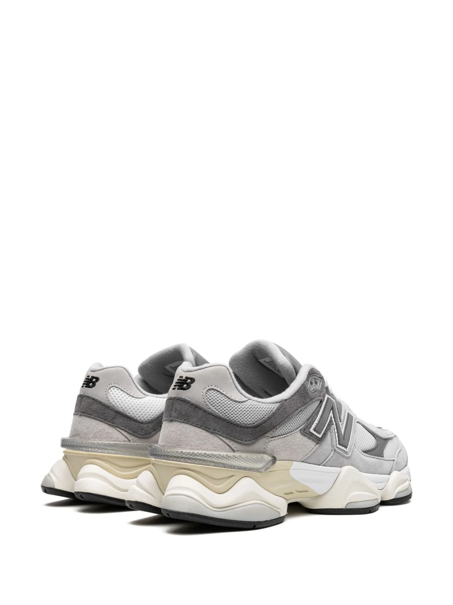 Sneakers New Balance gri din plasa si piele intoarsa - Img 3