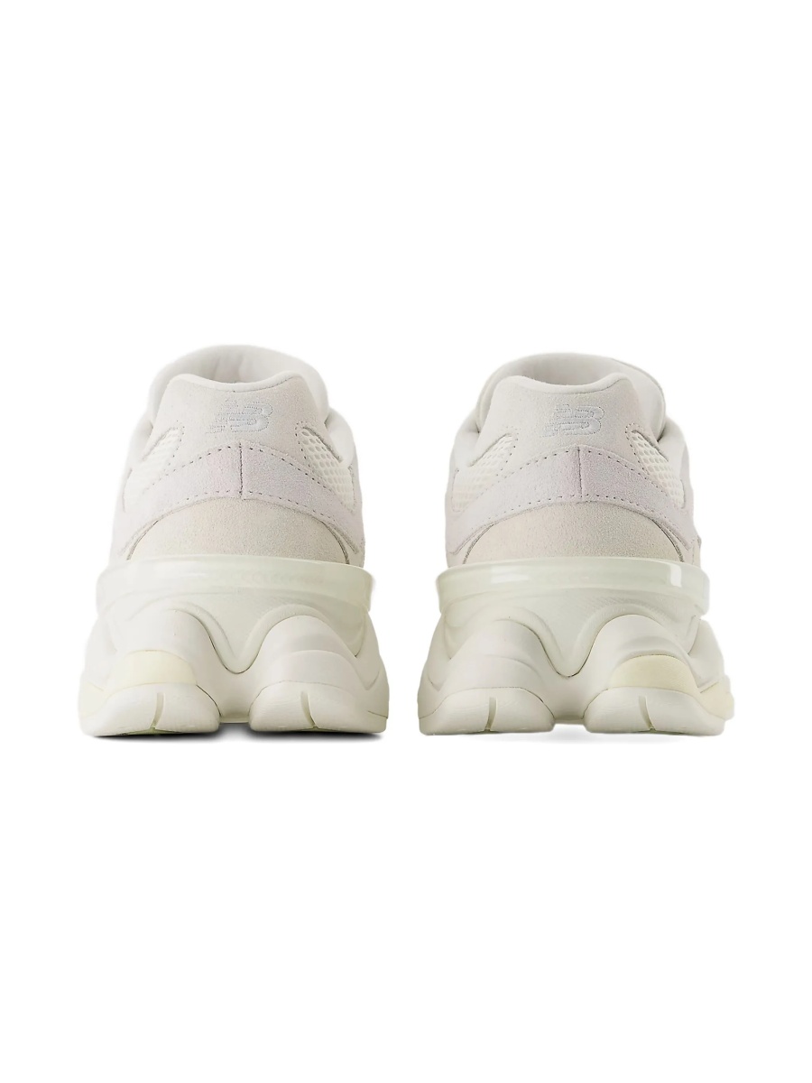 Sneakers New Balance Kids albi din piele eco si material textil - Img 5