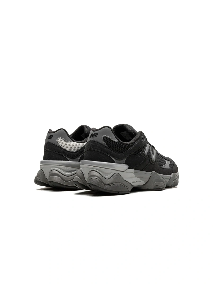 Sneakers New Balance Kids negri din piele intoarsa si plasa - Img 3