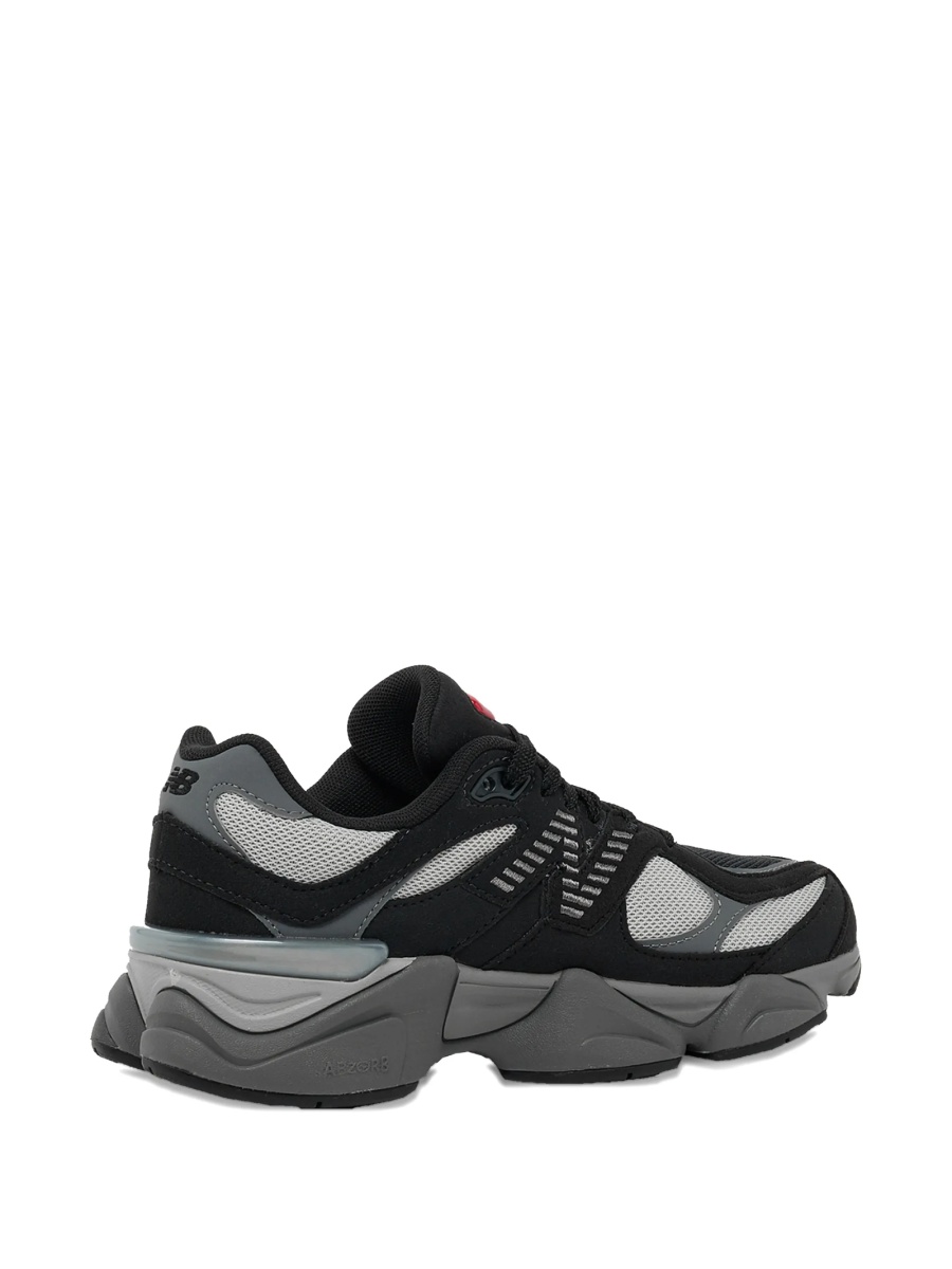 Sneakers New Balance Kids negri din piele intoarsa si plasa - Img 3