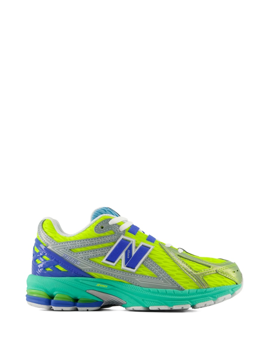 Sneakers New Balance Kids verzi din poliuretan si plasa - Img 2