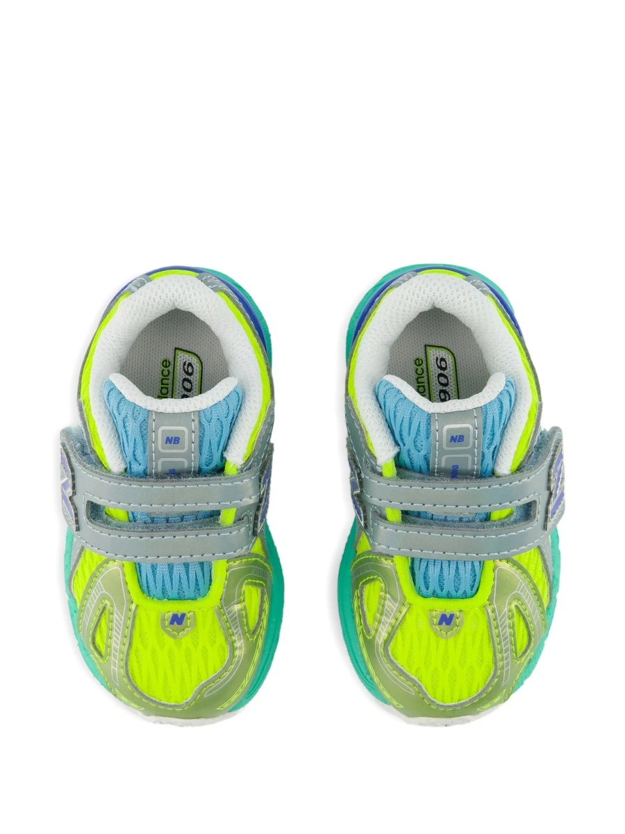 Sneakers New Balance Kids verzi din polyester - Img 4