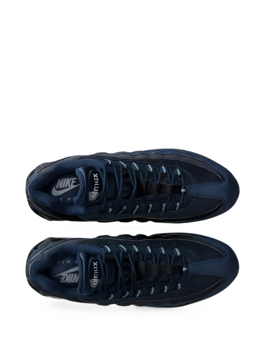Sneakers Nike air max albastri din material textil si piele eco - Img 2
