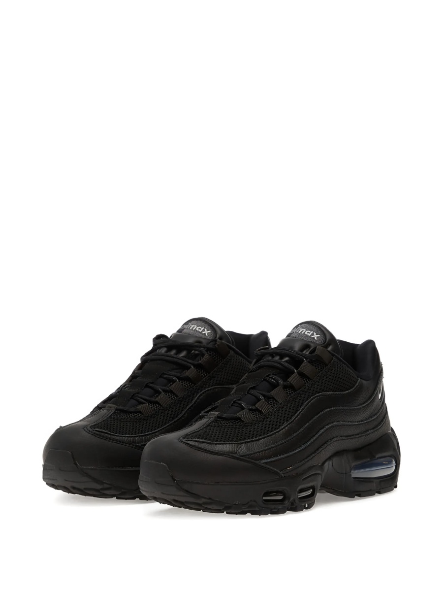 Sneakers Nike air max negri din material textil si piele - Img 2