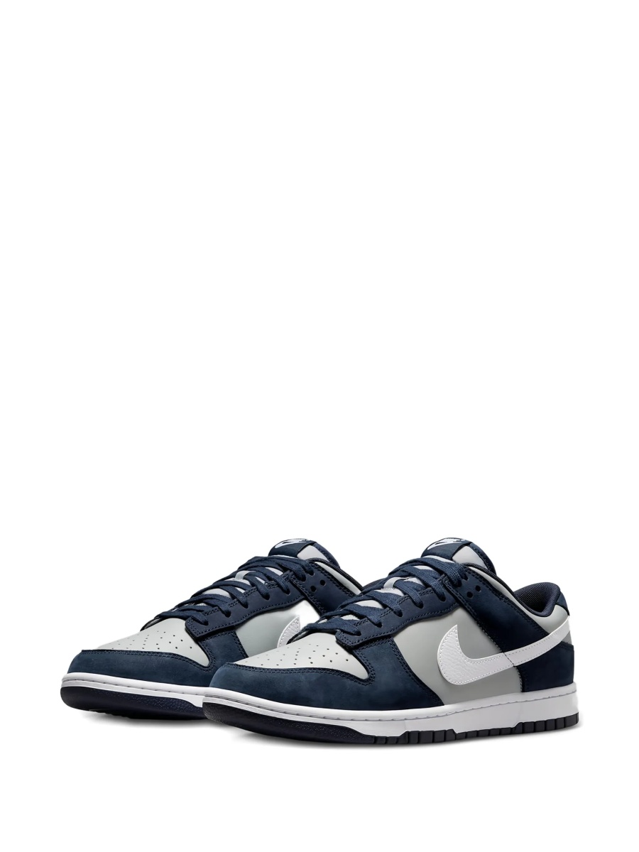 Sneakers Nike dunk albastri din piele si piele intoarsa - Img 2