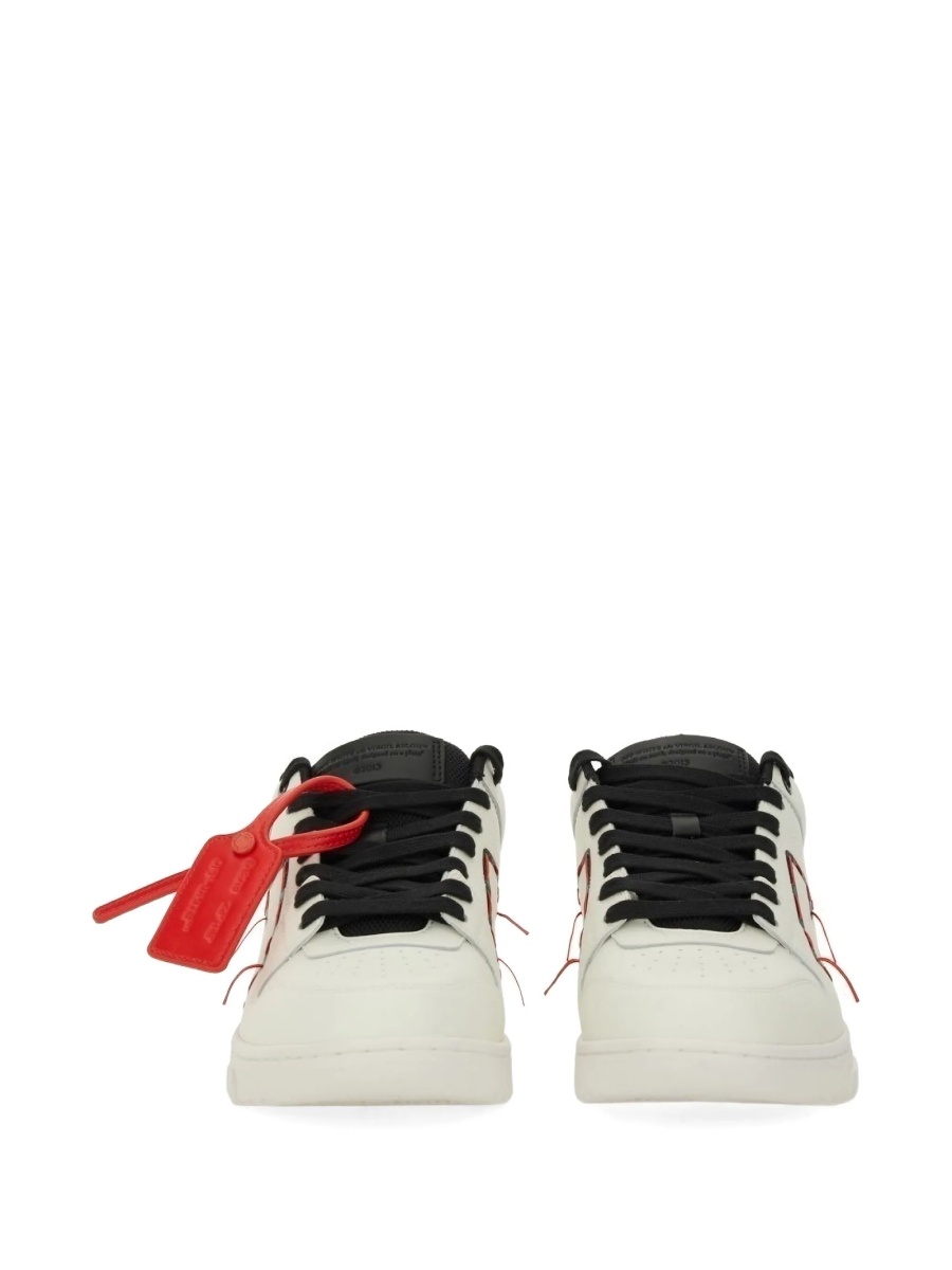 Sneakers Off-White albi din piele si poliester reciclat - Img 5