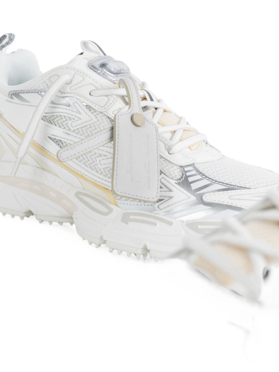 Sneakers Off-White albi din polyester si poliuretan - Img 3