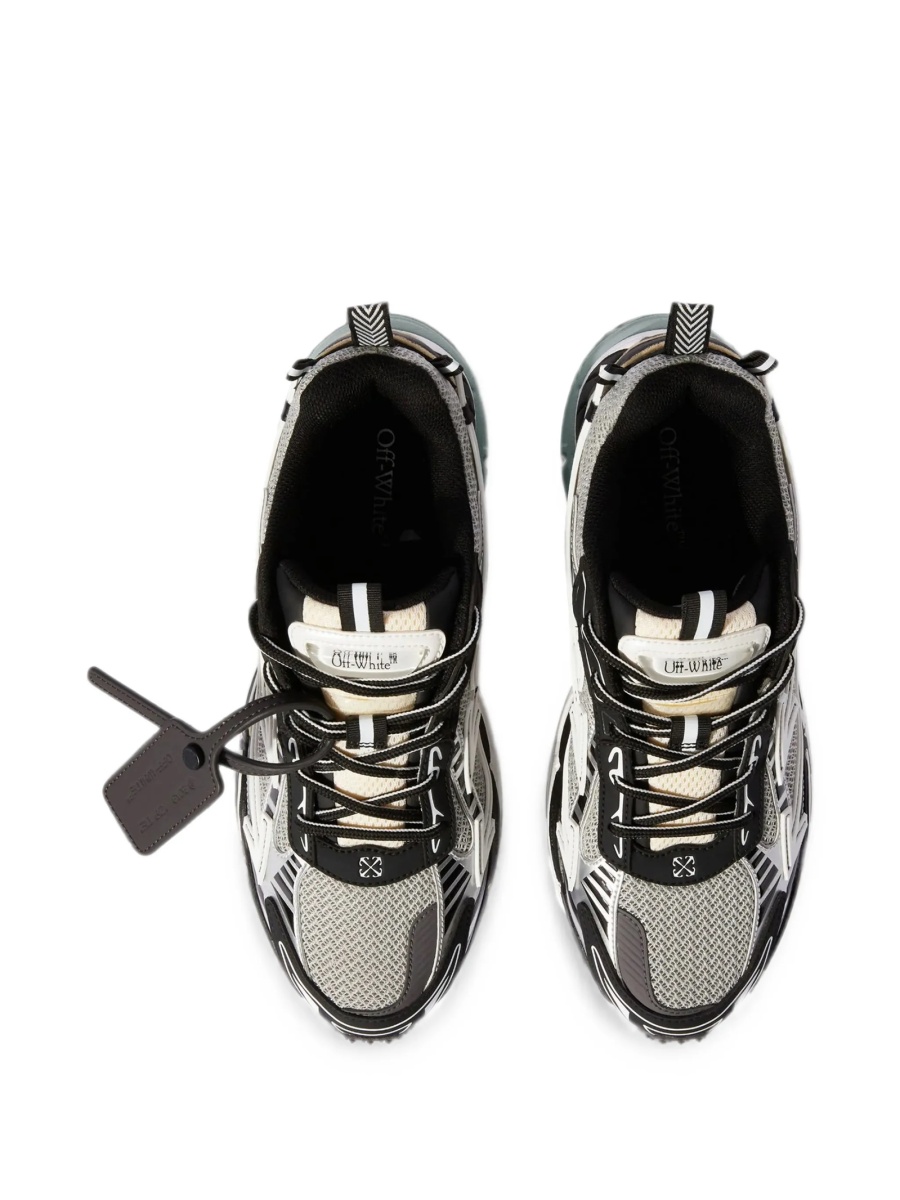 Sneakers Off-White gri din material textil - Img 3