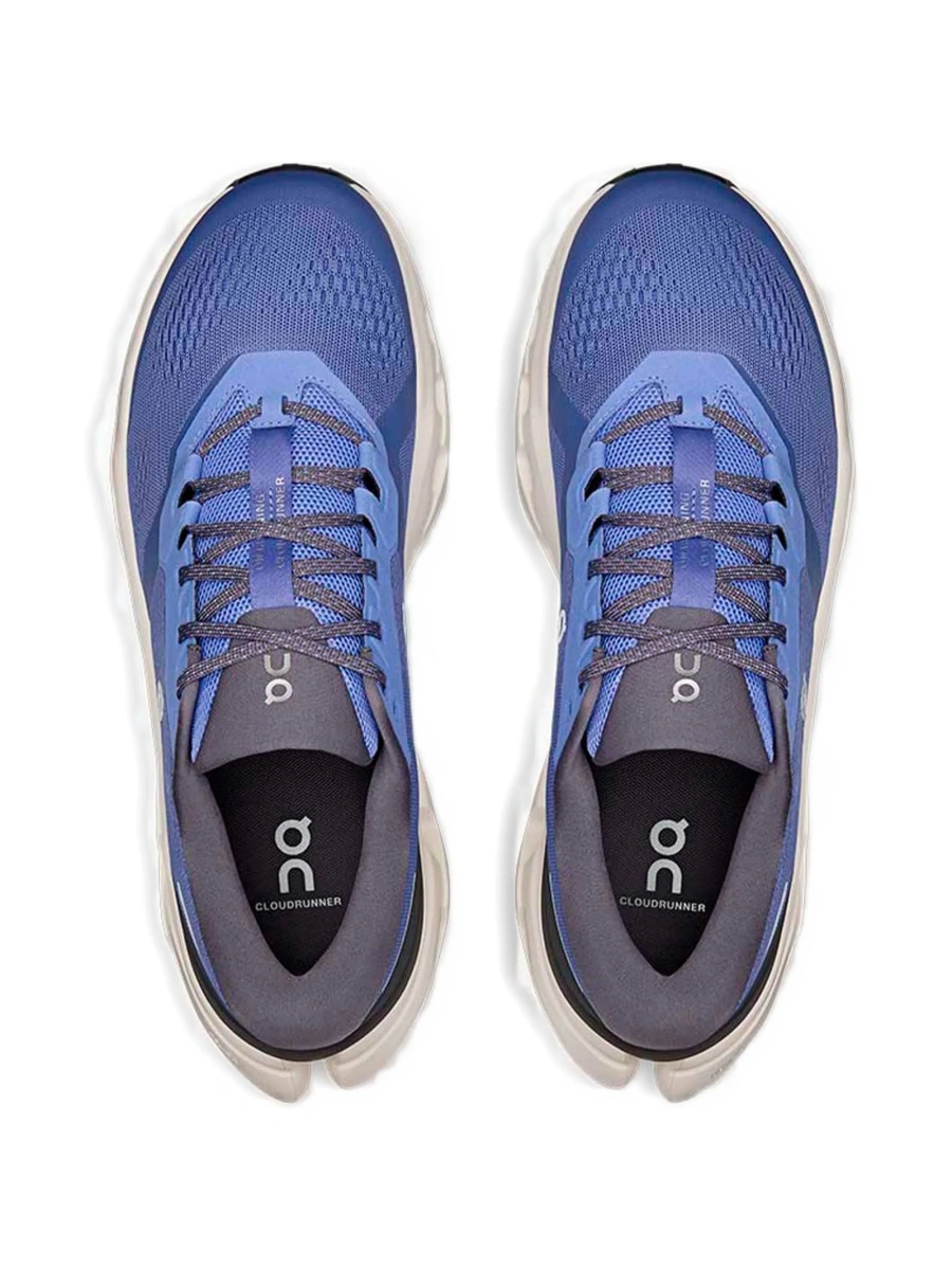 Sneakers On albastri din material textil - Img 3