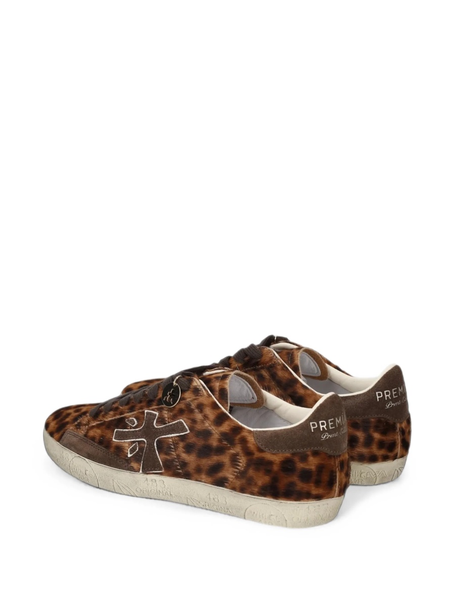 Sneakers Premiata maro din poliuretan si piele - Img 4