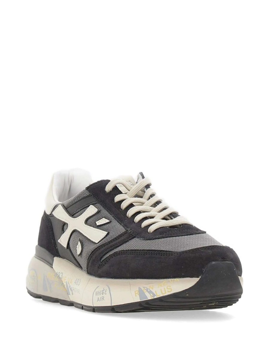 Sneakers Premiata negri din poliuretan si poliamida - Img 2