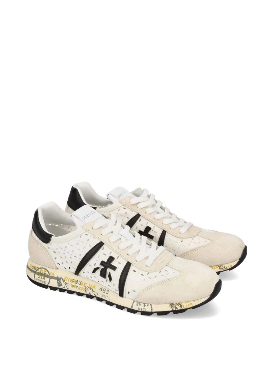 Sneakers Premiata neutri din poliamida si poliuretan - Img 4