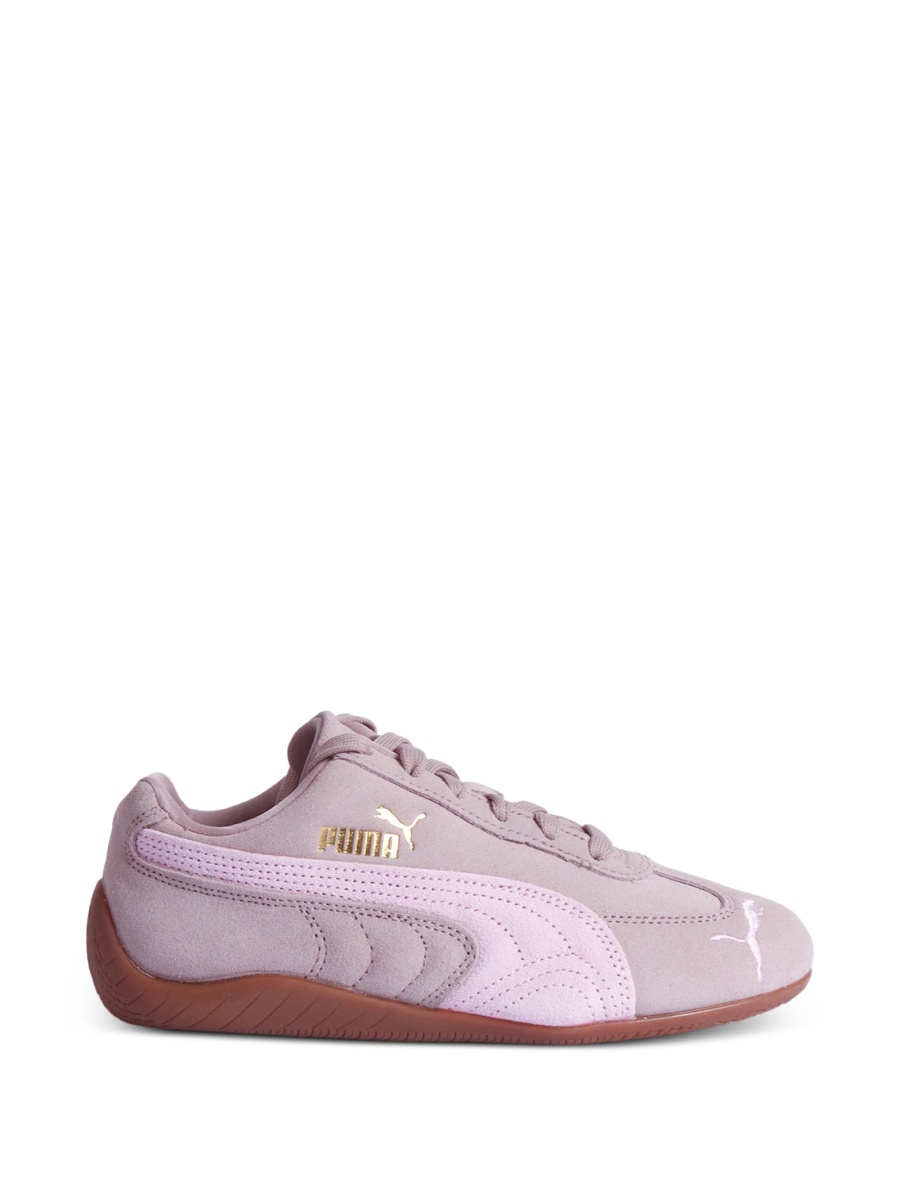 Sneakers Puma Kids roz din piele intoarsa - Img 2