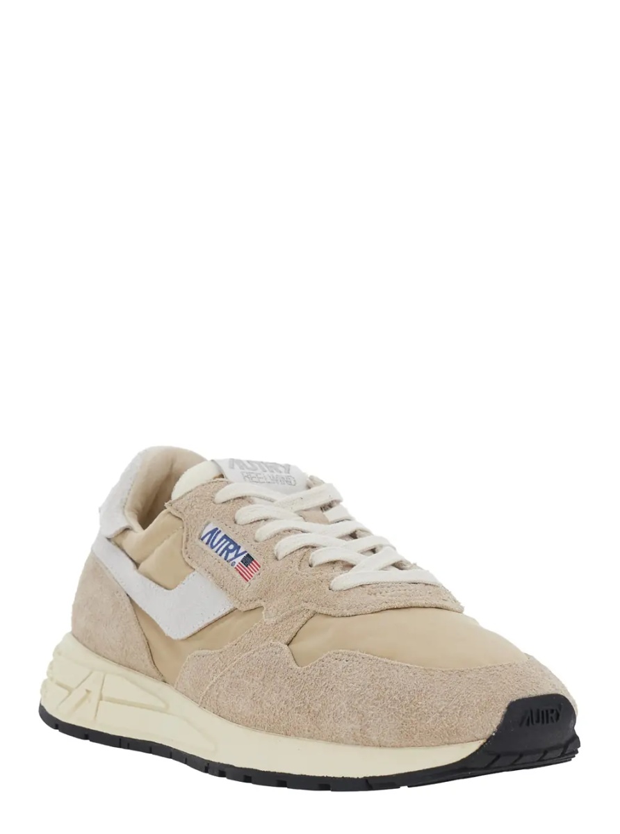 Sneakers 'Reelwind' Beige Sneakers with logo patch on the tongue in suede for men - Img 2