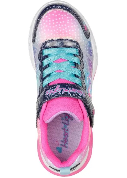 Sneakers S-Lights Flutter Heart Lights - Simply Love 302315L-NVMT Navy/Multi - Img 3