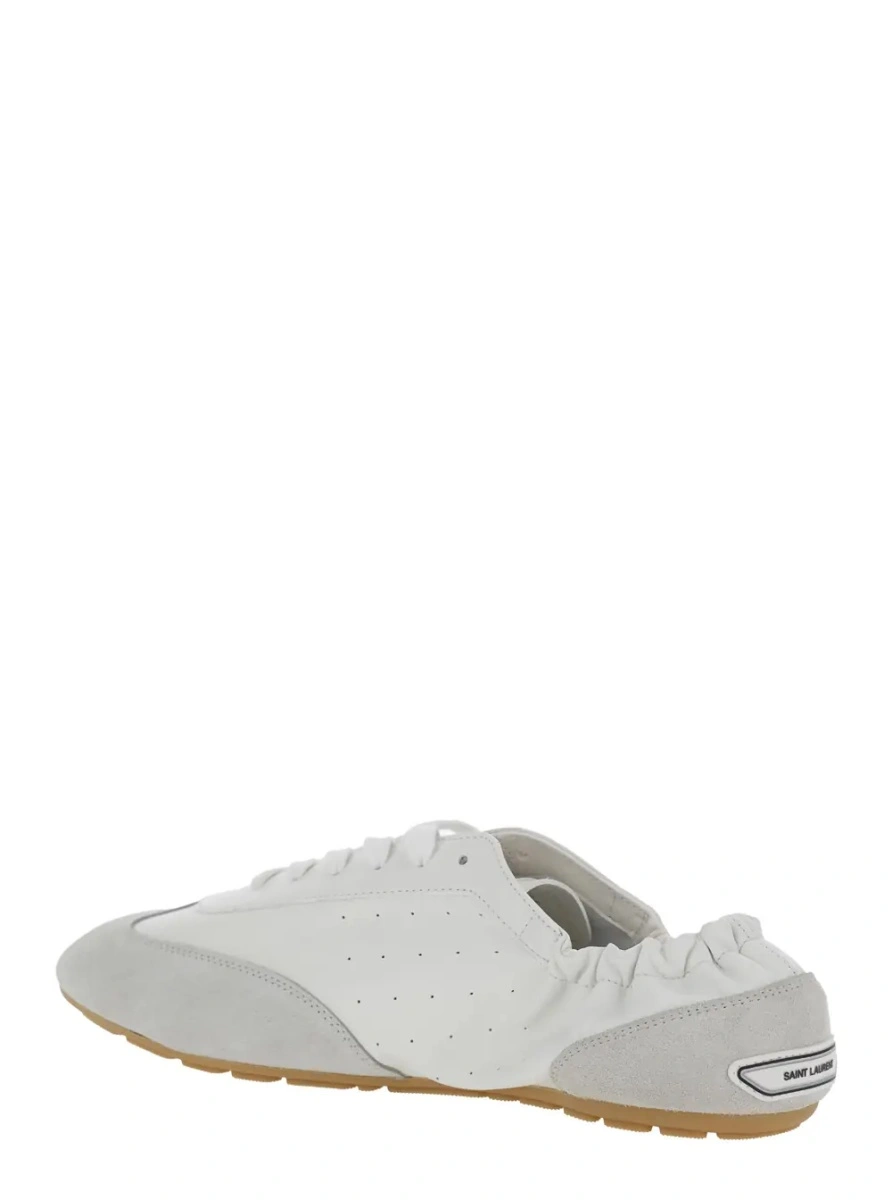 Sneakers Saint Laurent albi din piele 'ARTICO' - Img 3