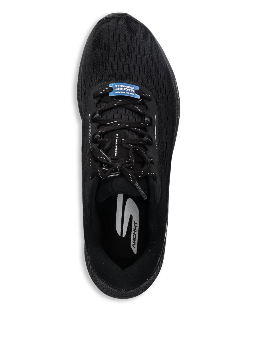 Sneakers SKECHERS negri din material textil - Img 3