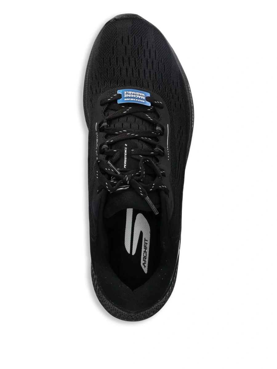Sneakers SKECHERS negri din material textil - Img 3