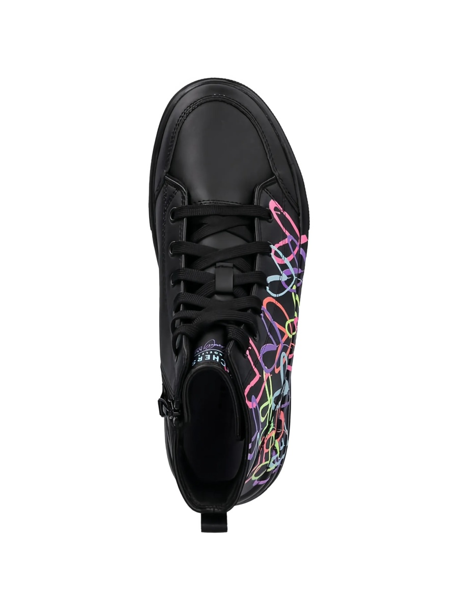 Sneakers SKECHERS negri din piele - Img 4
