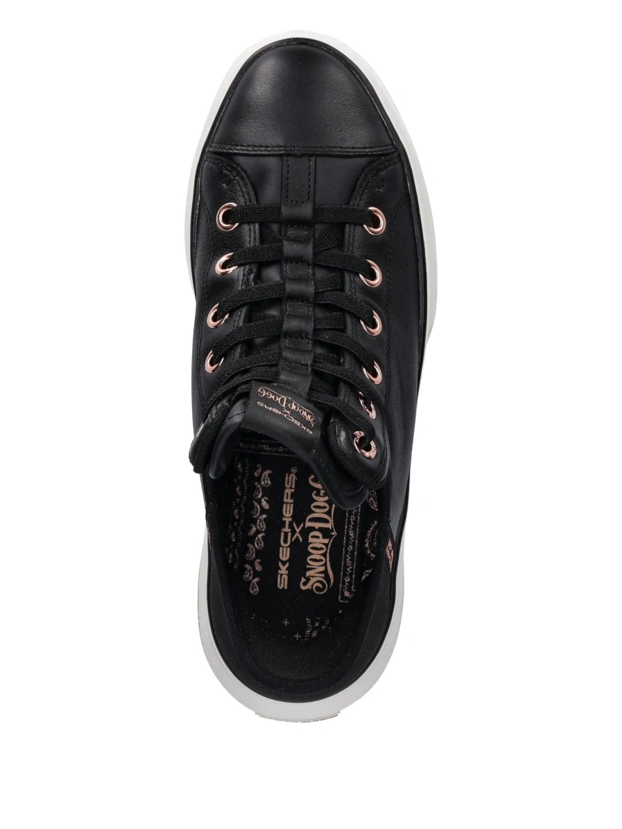 Sneakers SKECHERS negri din piele - Img 3