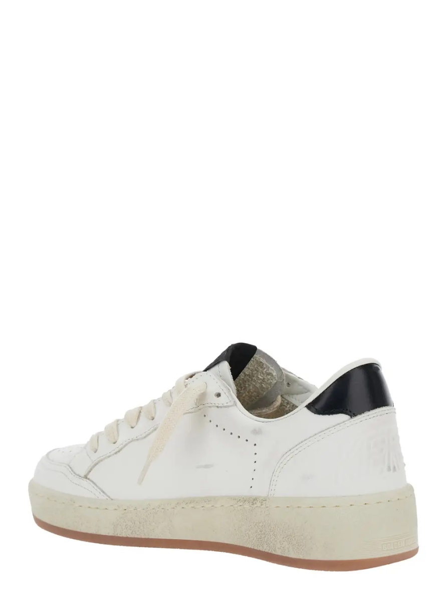 Sneakers Sneaker 'Ballstar 2' Low Top with Star Patch on the Side and Contrast Heel in White Leather for Women - Img 3