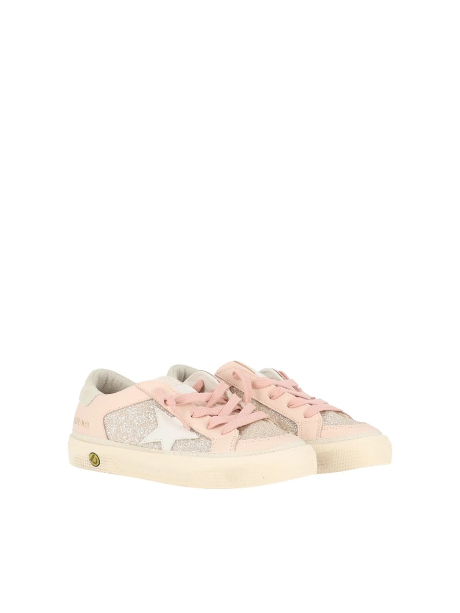 Sneakers SNEAKERS MAY WITH DOUBLE QUARTER AND TOE GLITTER AND LEATHER UPPER LEATHER STAR TONGUE AND TOE SUEDE HEEL PALE PINK/MILK/GREY - Img 2