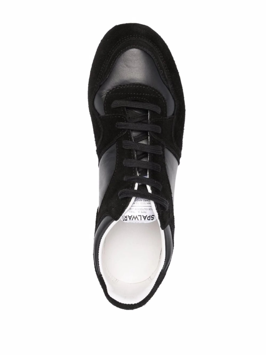 Sneakers SPALWART negri din material textil - Img 4