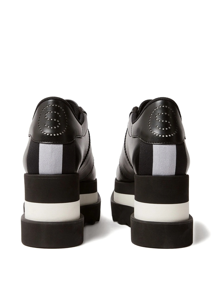Sneakers Stella McCartney elyse negri din bumbac organic si poliester reciclat - Img 3