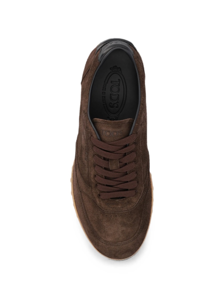 Sneakers TOD'S maro din piele intoarsa - Img 3