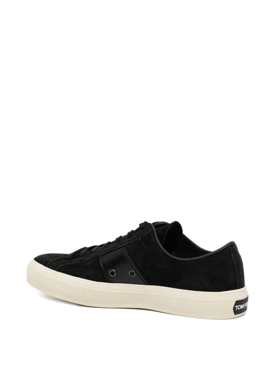Sneakers Tom Ford negri din piele intoarsa - Img 3