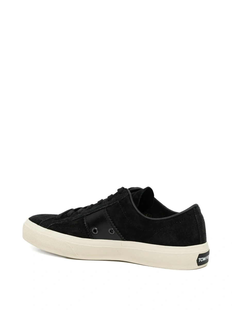 Sneakers Tom Ford negri din piele intoarsa - Img 3