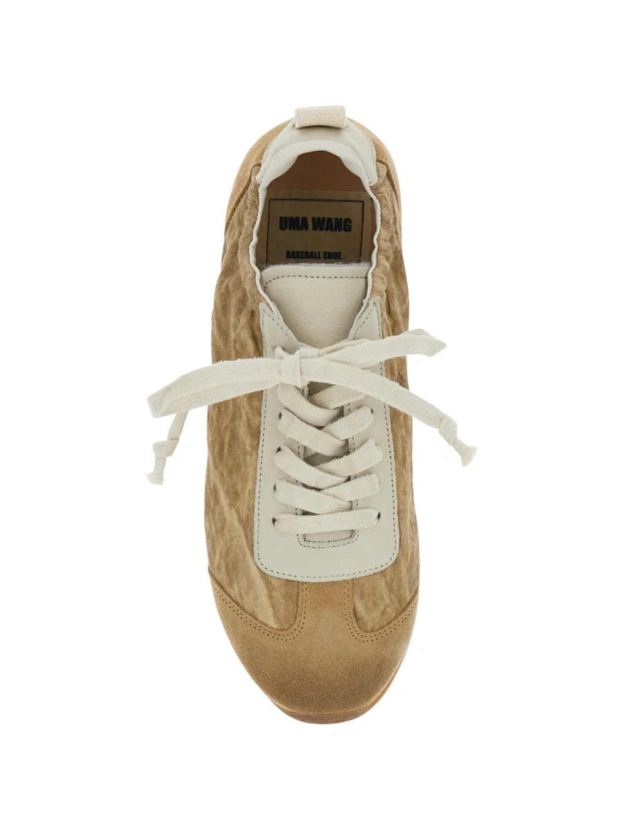 Sneakers UMA WANG bej din piele intoarsa ecologica - Img 7