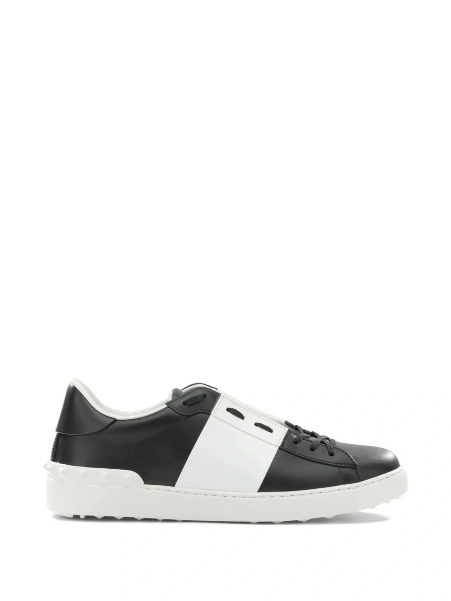 Sneakers Valentino Garavani albi din piele 'Open' - Img 9