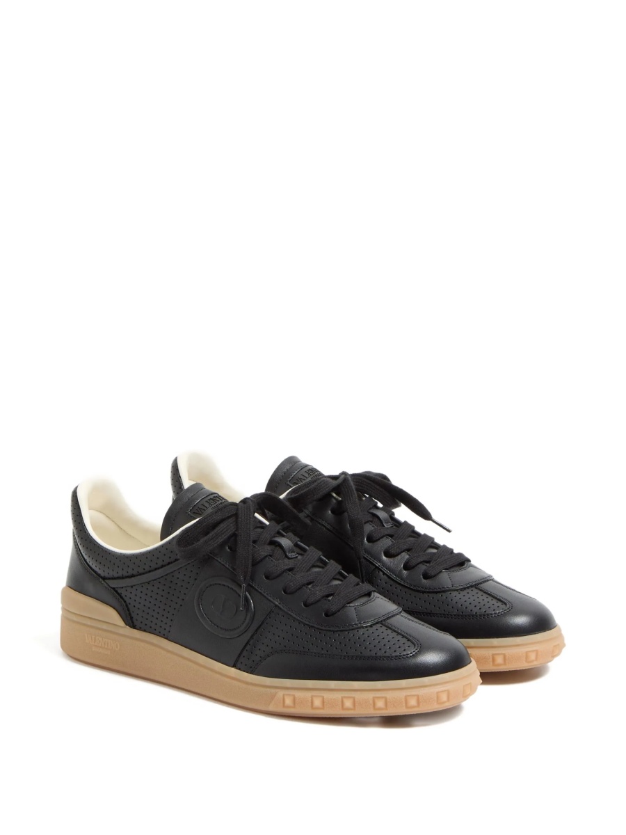 Sneakers Valentino Garavani negri din piele - Img 2