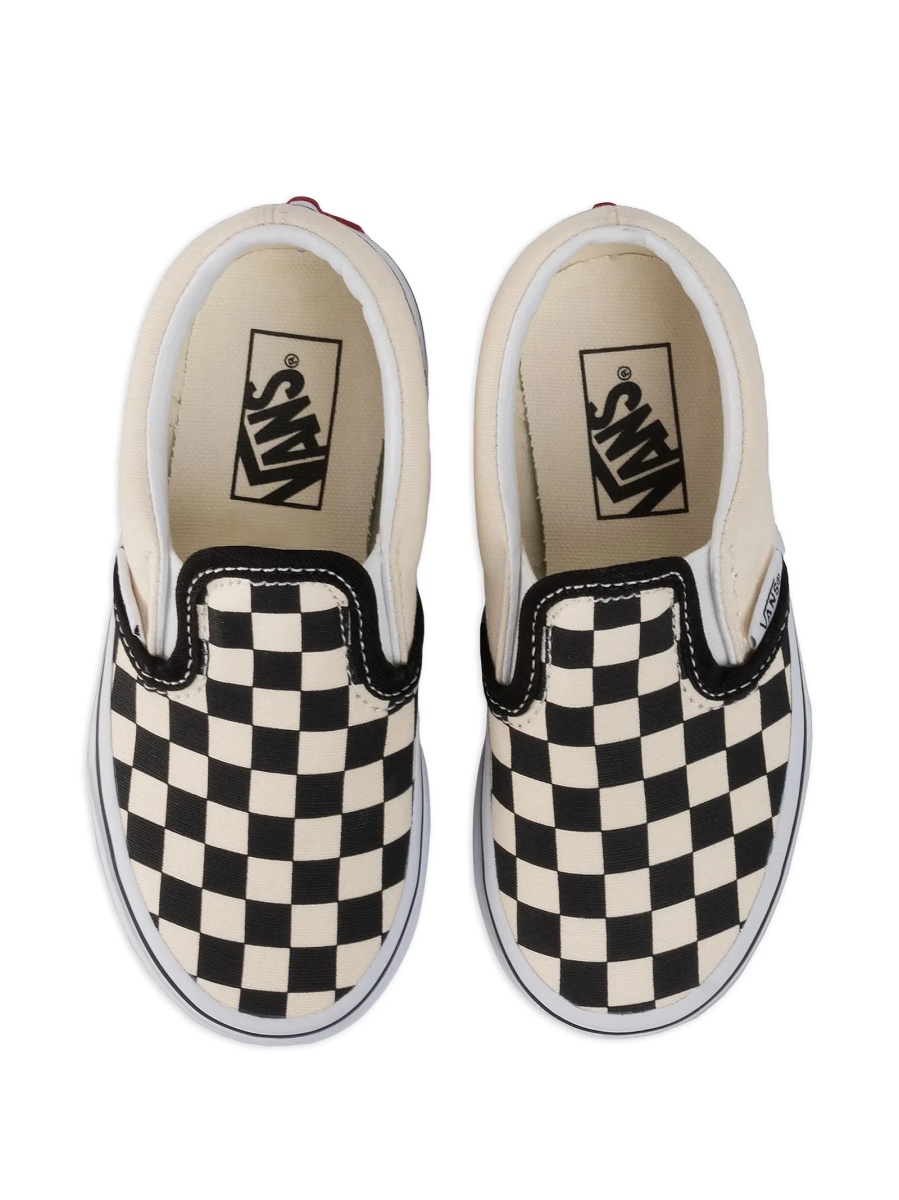 Sneakers Vans albi din material textil - Img 4