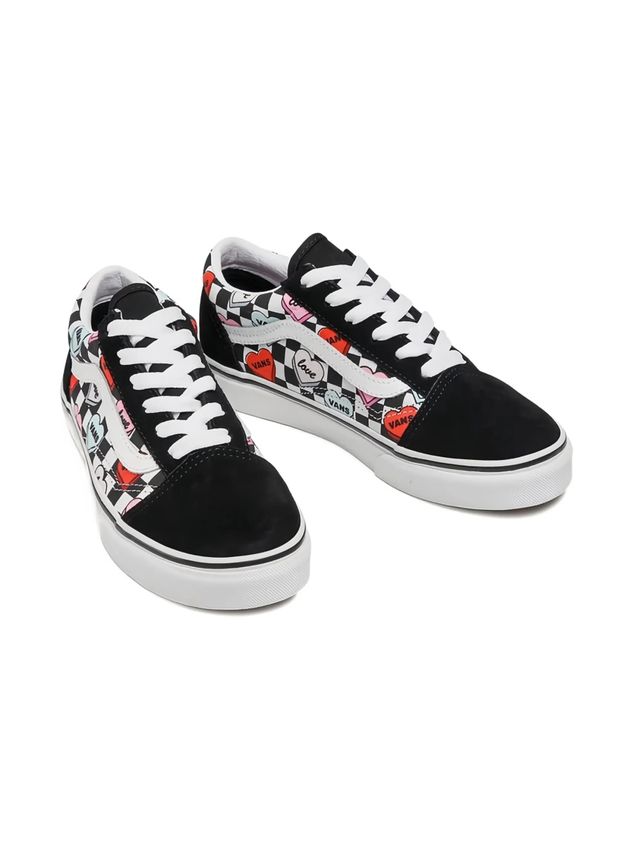 Sneakers Vans negri din material textil si piele intoarsa - Img 3