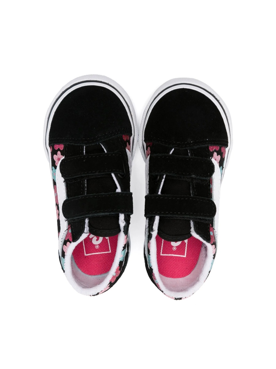 Sneakers Vans negri din material textil si piele - Img 3