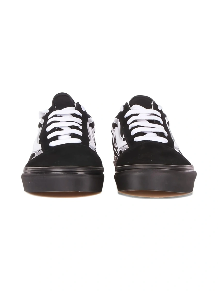 Sneakers Vans negri din material textil - Img 4