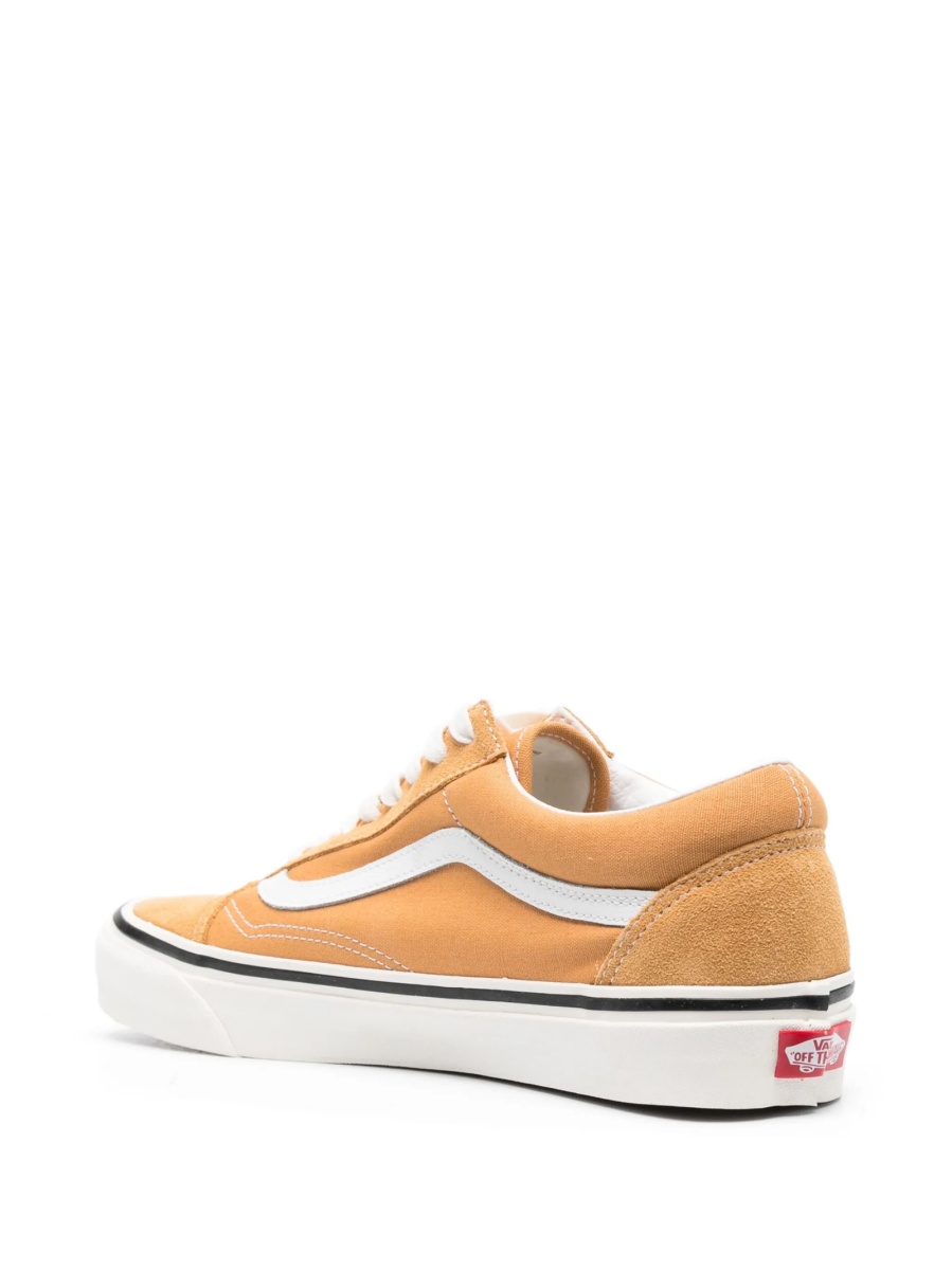 Sneakers Vans Old Skool galbeni din material textil si piele intoarsa - Img 3