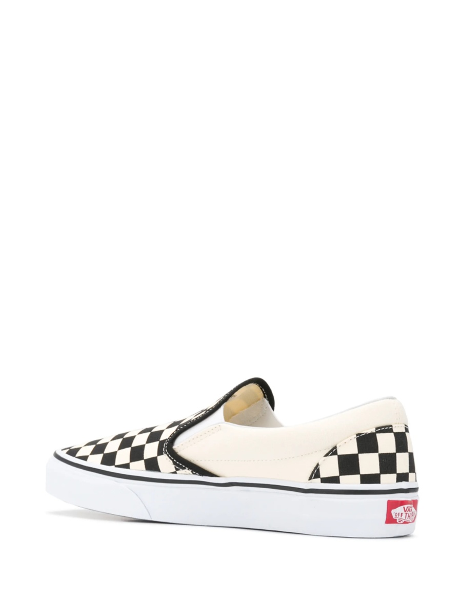 Sneakers Vans Slip On albi din bumbac - Img 3