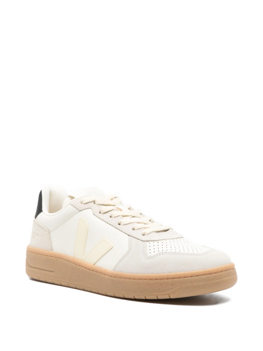 Sneakers VEJA albi din piele si piele intoarsa - Img 2