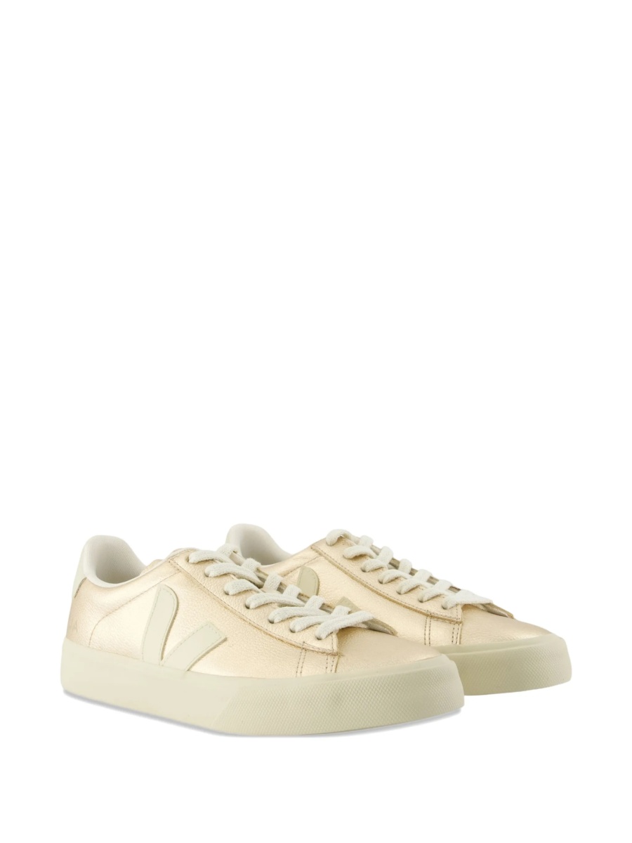 Sneakers VEJA aurii din piele - Img 2
