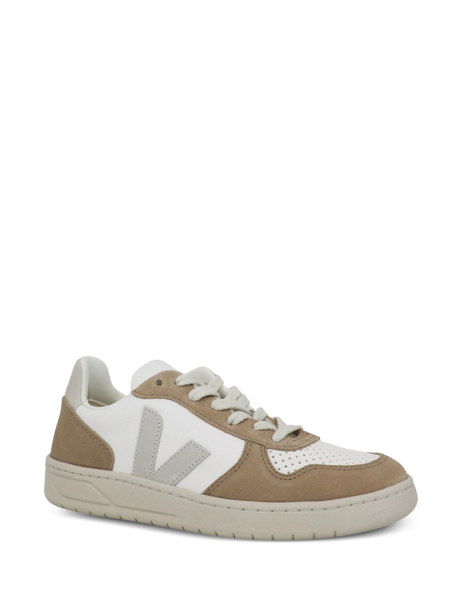 Sneakers VEJA neutri din material textil si piele - Img 2