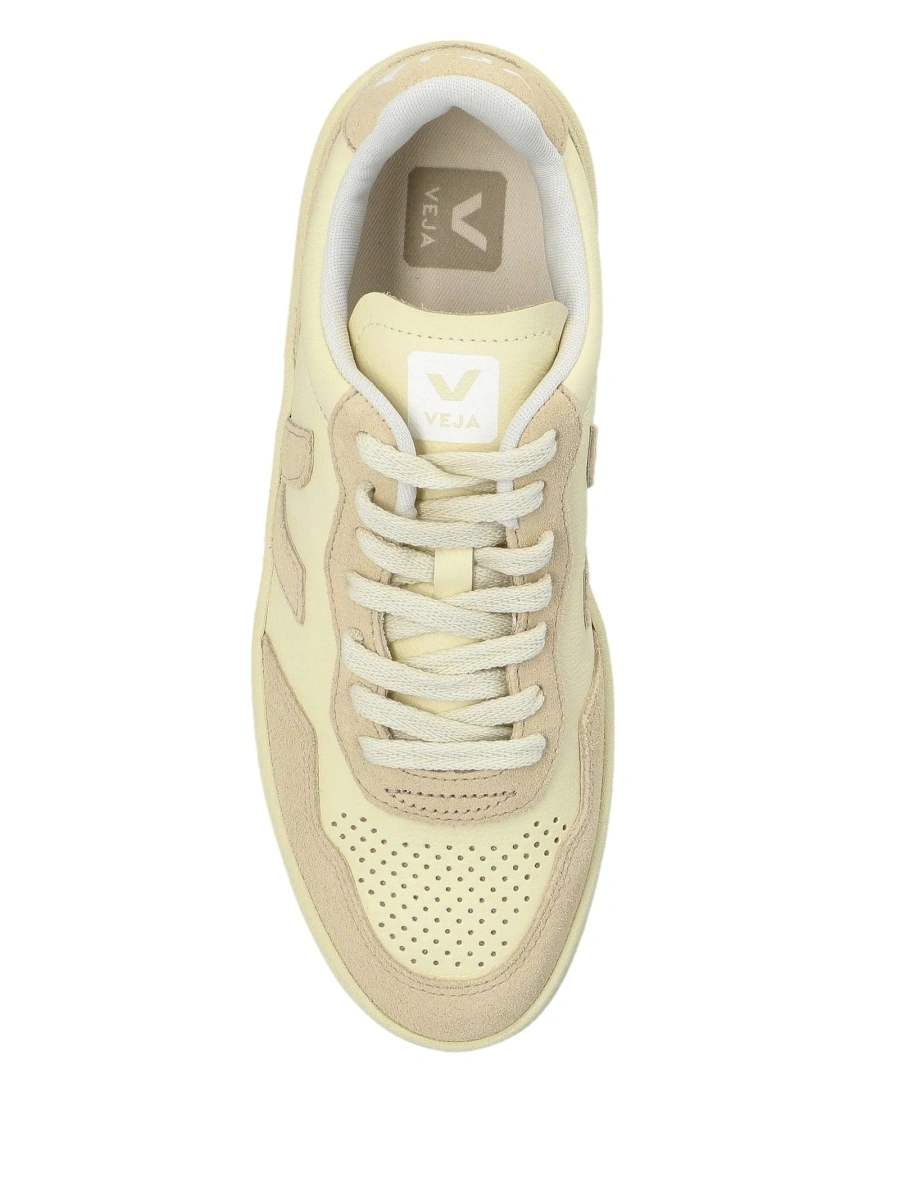 Sneakers VEJA neutri din piele intoarsa si piele - Img 4