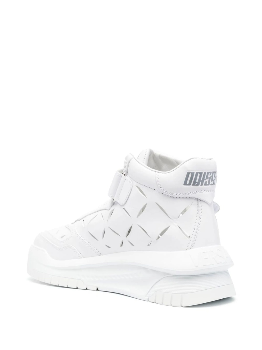 Sneakers Versace albi din piele - Img 3