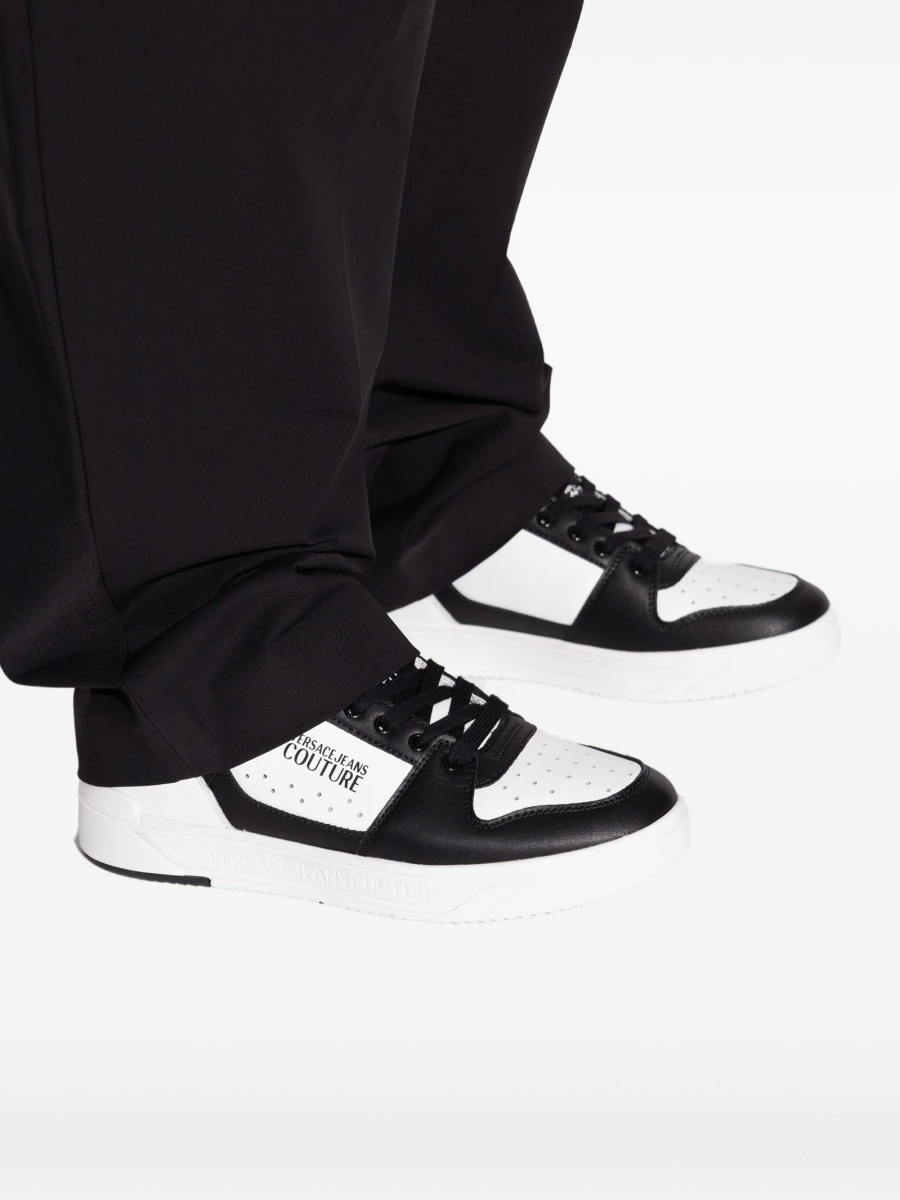 Sneakers Versace Jeans Couture albi din poliuretan - Img 5